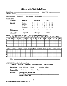 Fillable Chiropractor Doctor Note - Thumbnail