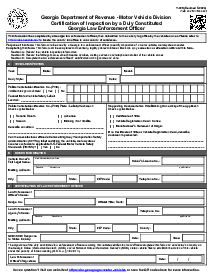 Form T-22B, Georgia Department of Revenue - Thumbnail