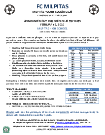 Fillable Soccer Tryout Evaluation Form Pdf - Thumbnail