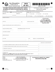 New Hampshire Form BT-EXT - Thumbnail