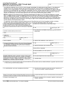 USPS Form 1583 - Thumbnail