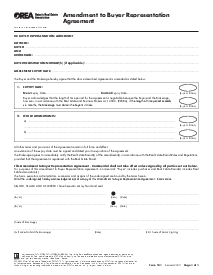 Form 305, Amendment to Buyer Representation Agreement - Thumbnail