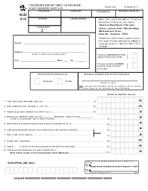 Fillable Business Tax Return (Form BUS-415) - Thumbnail