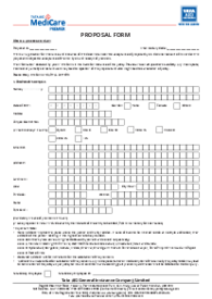 TATA AIG Proposal Form - Thumbnail