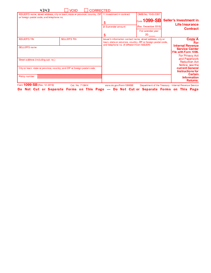 Form 1099-SB