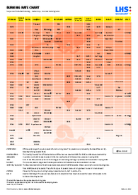 Fillable Powder Burn Rate Chart - Thumbnail