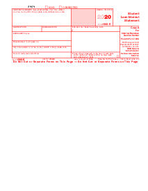 Form 1098-E (2020) - Thumbnail