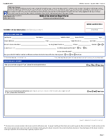 Medical Examination Report (MER) Form, MCSA-5875 - Thumbnail