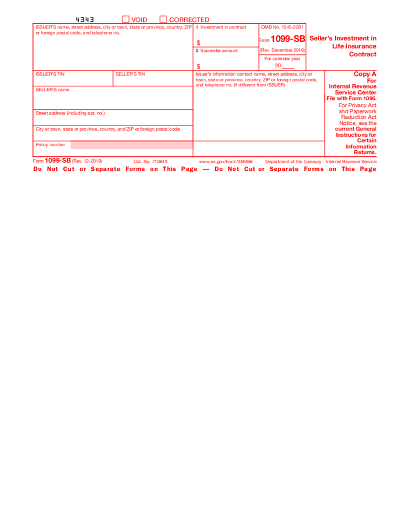 Form 1099-SB