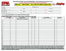 Printable Softball Lineup Card - Thumbnail