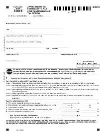 Maryland Form 500E - Thumbnail