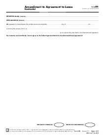 Prepare & Sign OREA Form 405, Amendment to Lease Agreement - Thumbnail