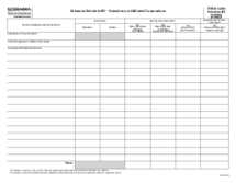 Nebraska Form 1120 N Schedule III - Thumbnail