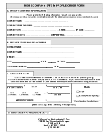 Carrier Profile Sheet Template - Thumbnail