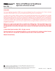 Form 154, Notice of Fulfillment of Condition(s) - Thumbnail