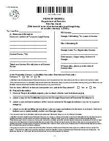 Fillable Form IT-FC - Georgia Department of Revenue - Thumbnail