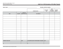 Adult Care Facility Inventory of Resident Property - Thumbnail