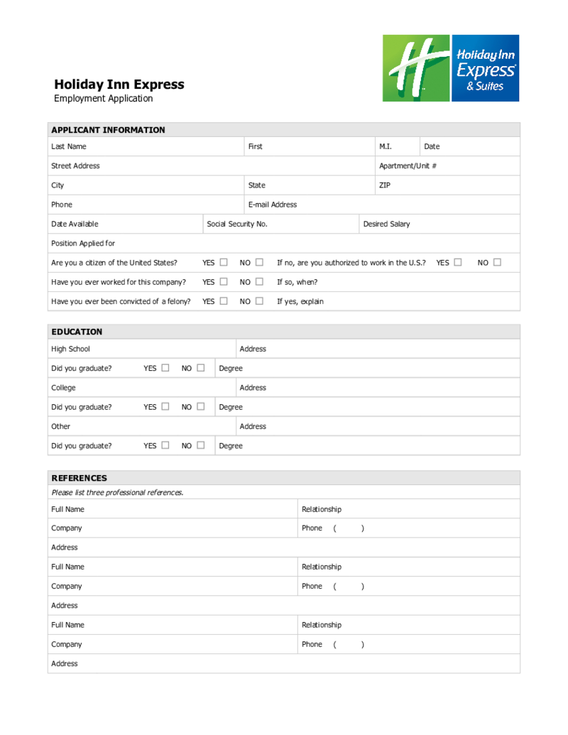 Holiday Inn Application