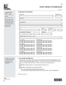 TIAA Direct Deposit Authorization Form - Thumbnail