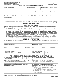 Form SSA-561-U2 - Thumbnail