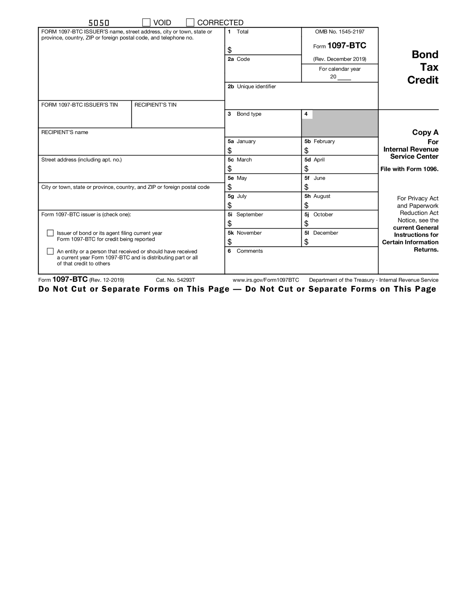 Form 1097-BTC - Thumbnail