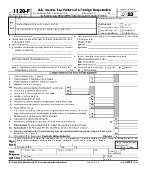 Form 1120-F (2023) - Thumbnail