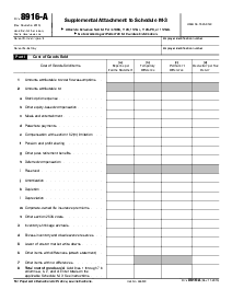 IRS Form 8916-A - Thumbnail