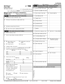 Schedule K-1 Form 1065 (2018) - Thumbnail