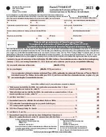 Connecticut Form CT-1040 EXT - Thumbnail