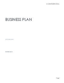 Nonprofit Business Plan Template - Thumbnail