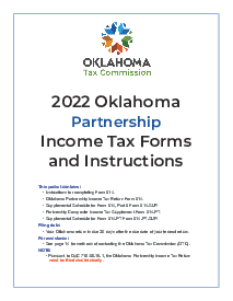 Form 514 Oklahoma Partnership Income Tax Return Packet - Thumbnail