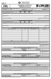 Fillable BIR Form 2306 - Thumbnail