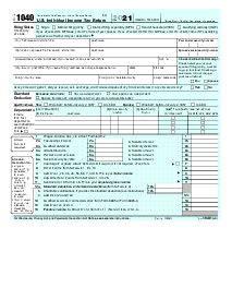 Fillable Form 1040 (2021) - Thumbnail