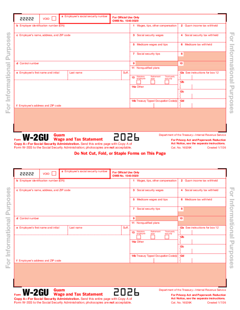 Form W-2GU