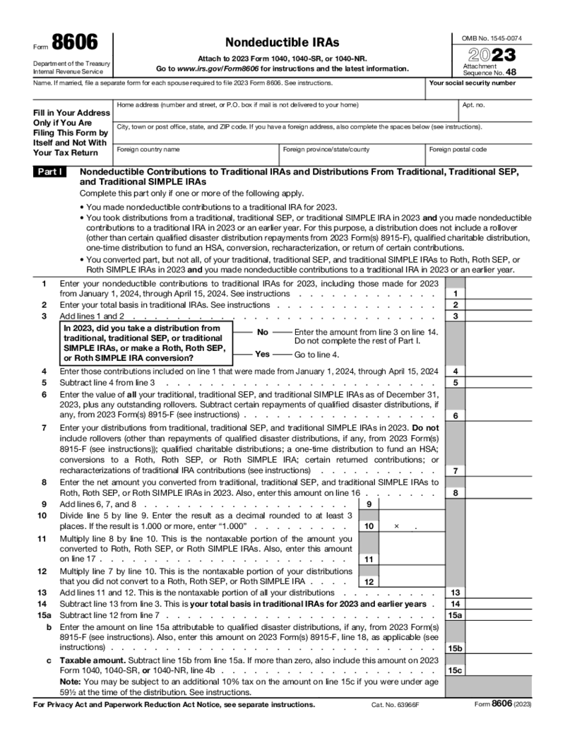 Form 8606 (2023)