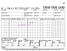 B-T-L Payrolls Crew Time Card - Thumbnail