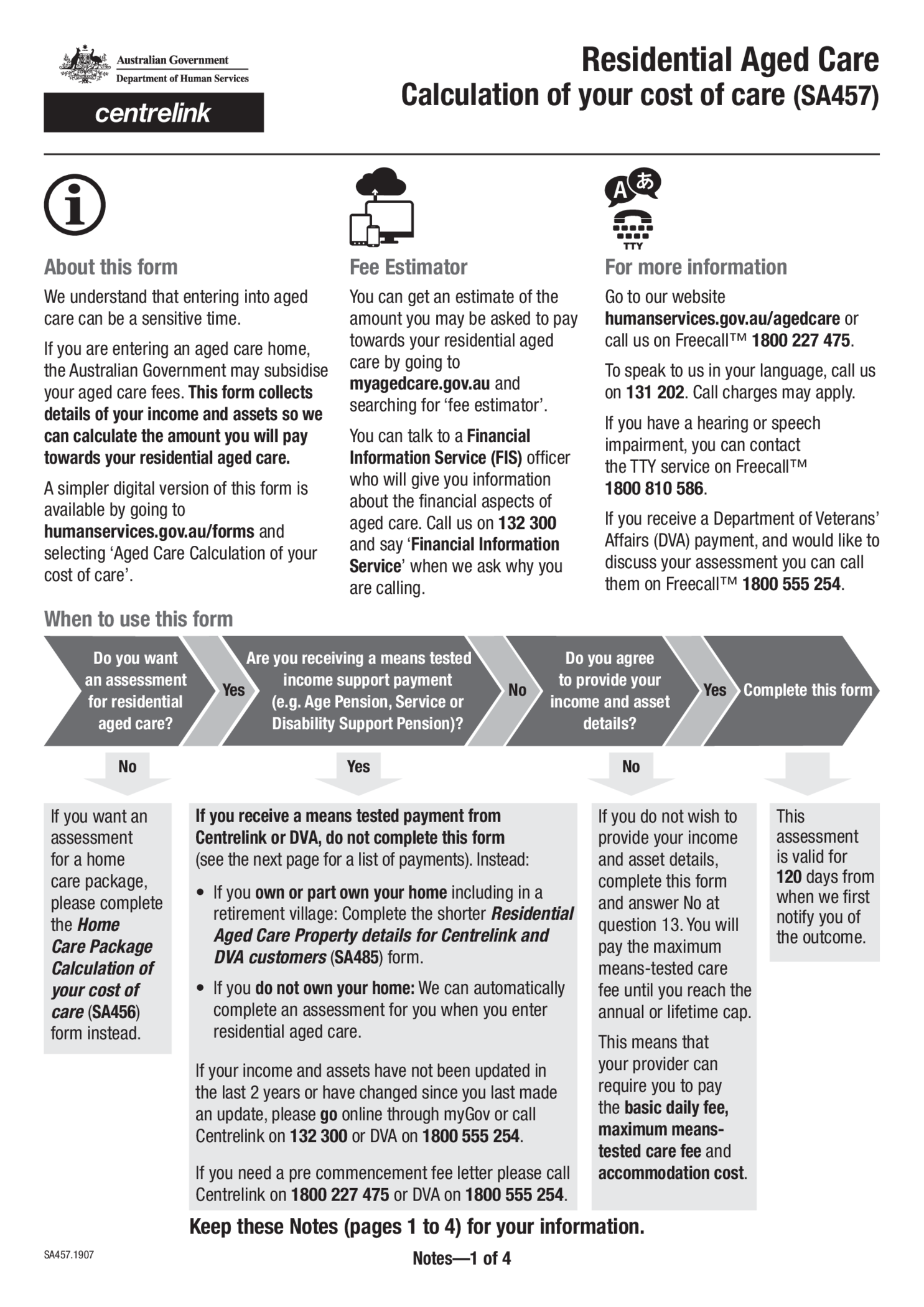 Form SA-457 1907 - Thumbnail