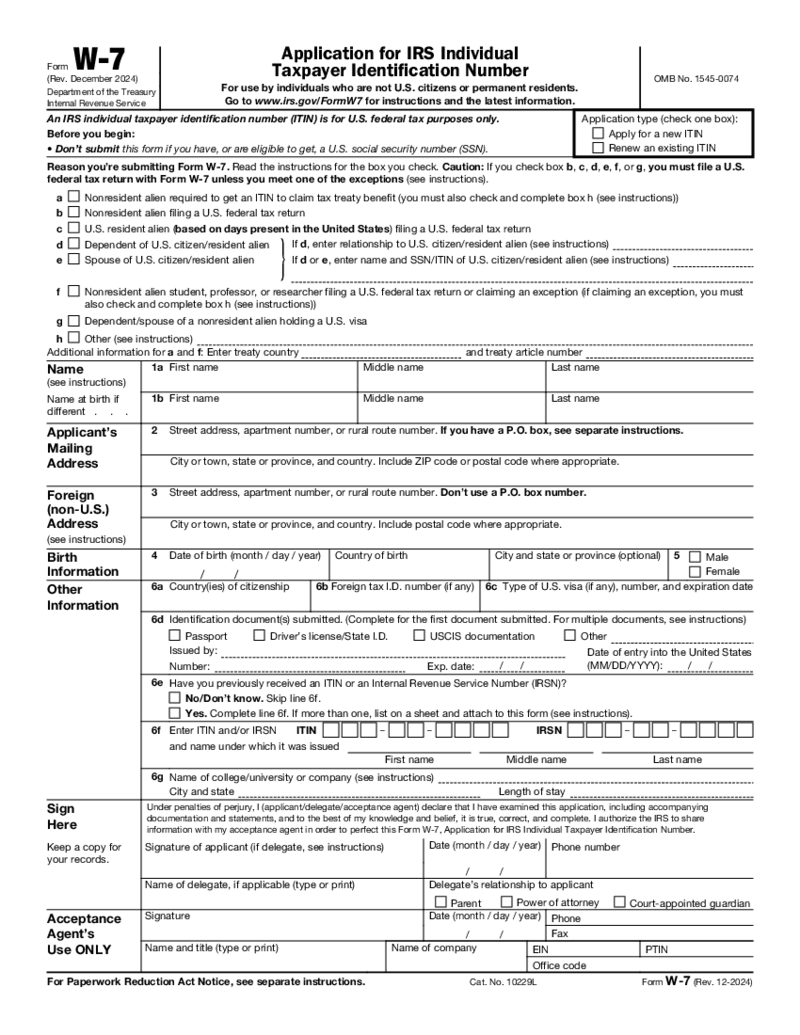 Form W-7