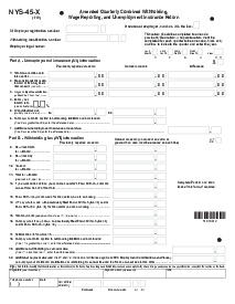 New York Form NYS-45-X - Thumbnail