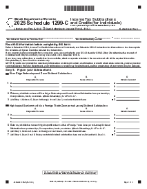 Illinois Tax Form Schedule 1299-C - Thumbnail