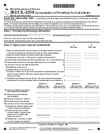 Illinois Form IL-2210 - Thumbnail