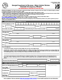 Fillable Form T-107A, Georgia Department of Revenue - Thumbnail