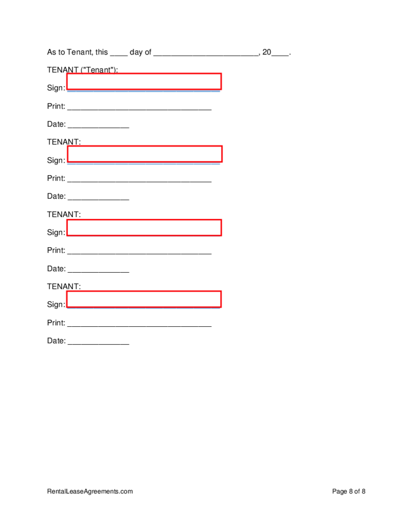 Missouri Residential Lease Agreement