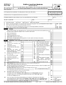 Picture of Schedule C (Form 1040) 2026
