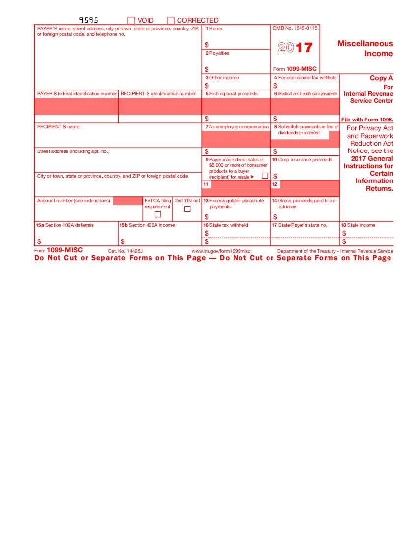 Form 1099-MISC (2017)