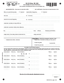Ohio Form SD100 - Thumbnail