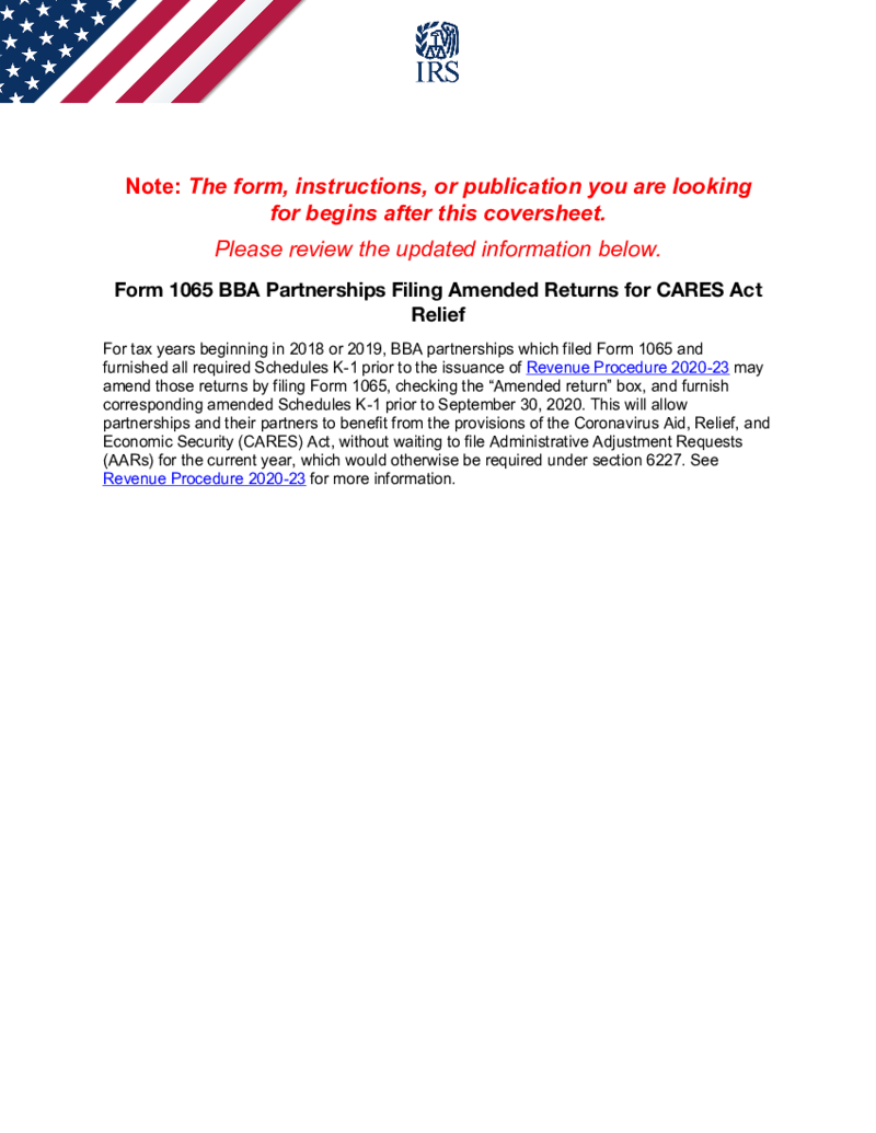 Form 1065 (2019)