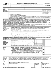Form W-4 (2026) - Thumbnail