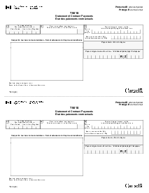 Form T5018 Statement of Contract Payments - Thumbnail