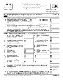 Tax Form 4835 - Thumbnail